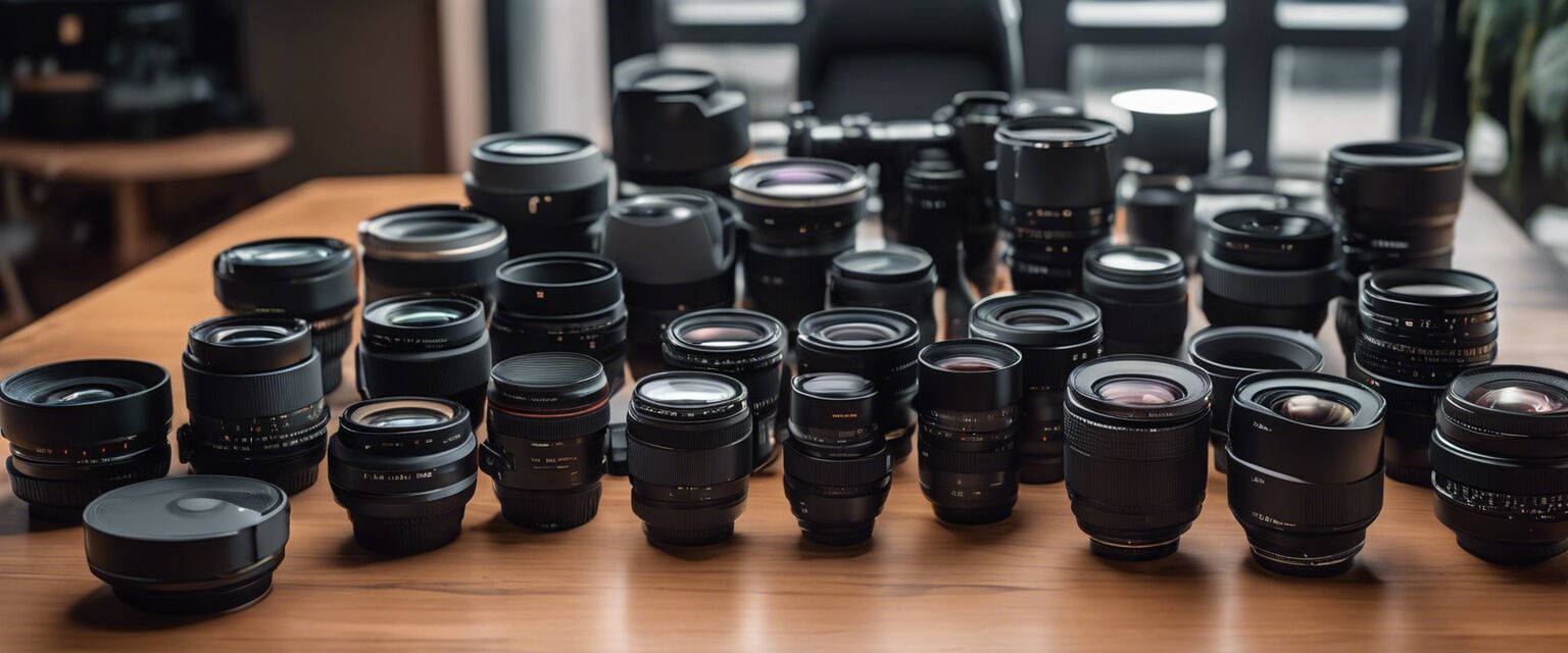 Different types of camera lenses